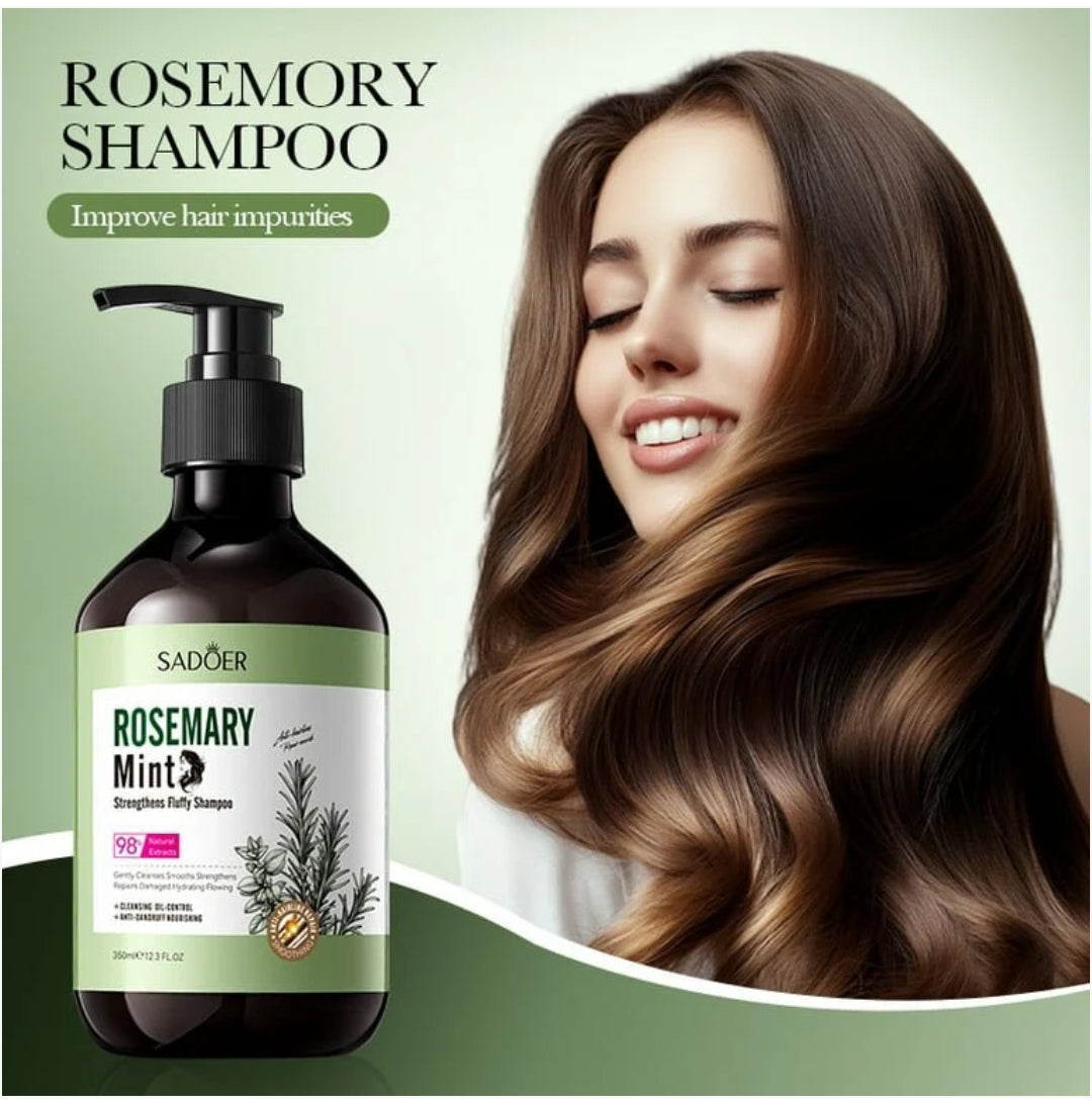 Sadoer mint rosemary strengthening fluffy shampoo (350ml)