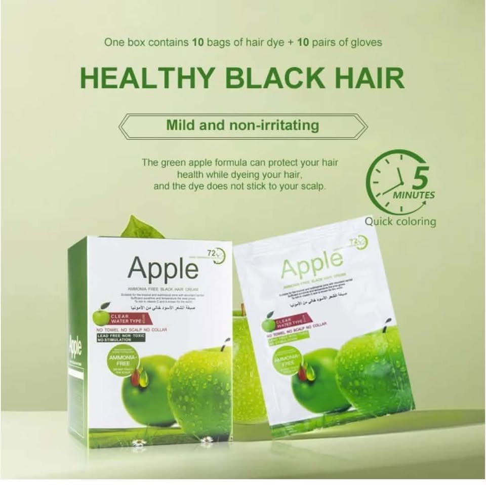 Apple Hair colour each sachet (Dark Brown colour)