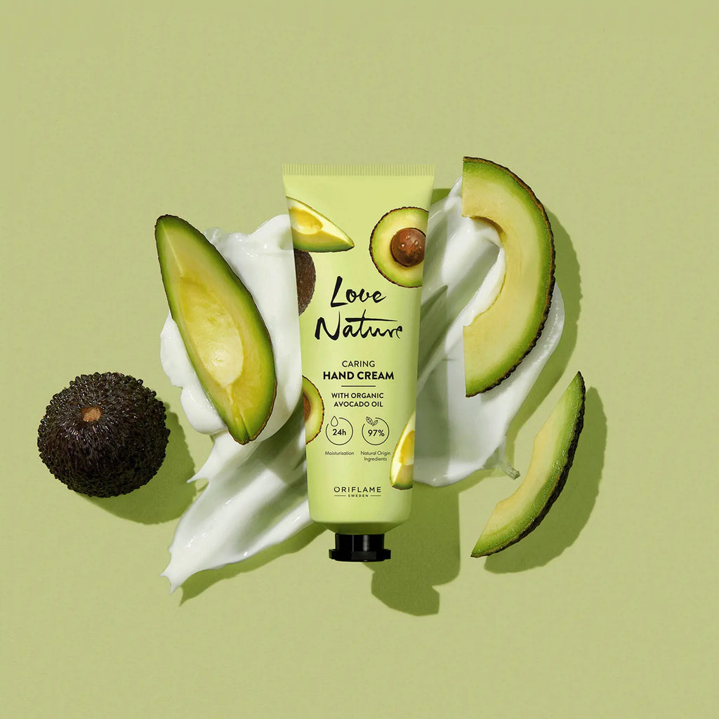 Love Nature Caring Hand Cream with Organic Avocado Oil