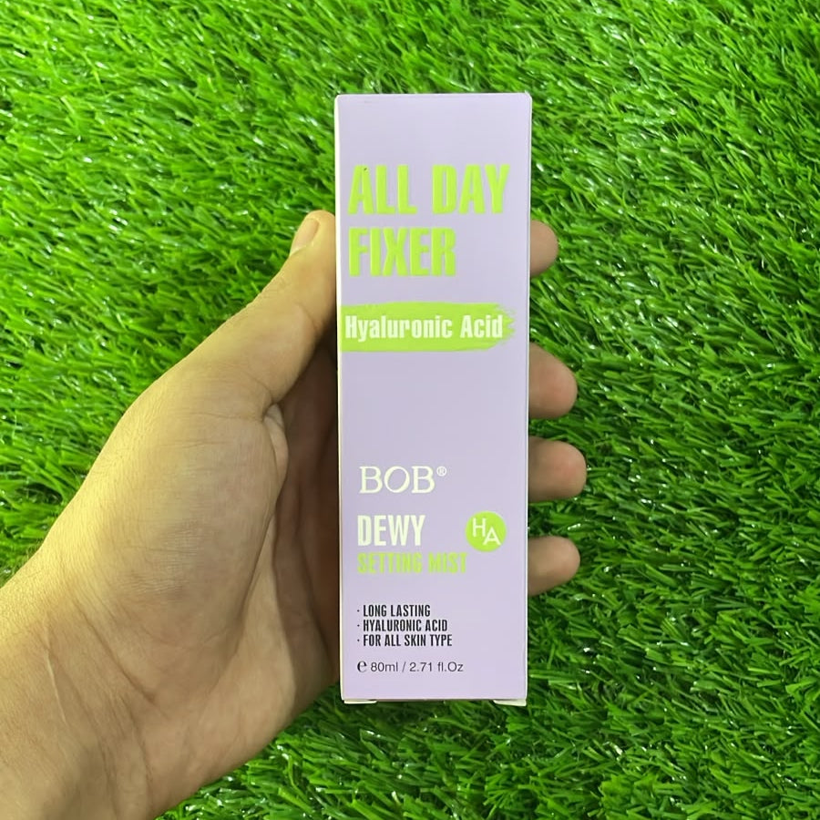 BOB all day fixer setting mist - vitamin C matte & hyaluronic acid dewy makeup spray 80ml