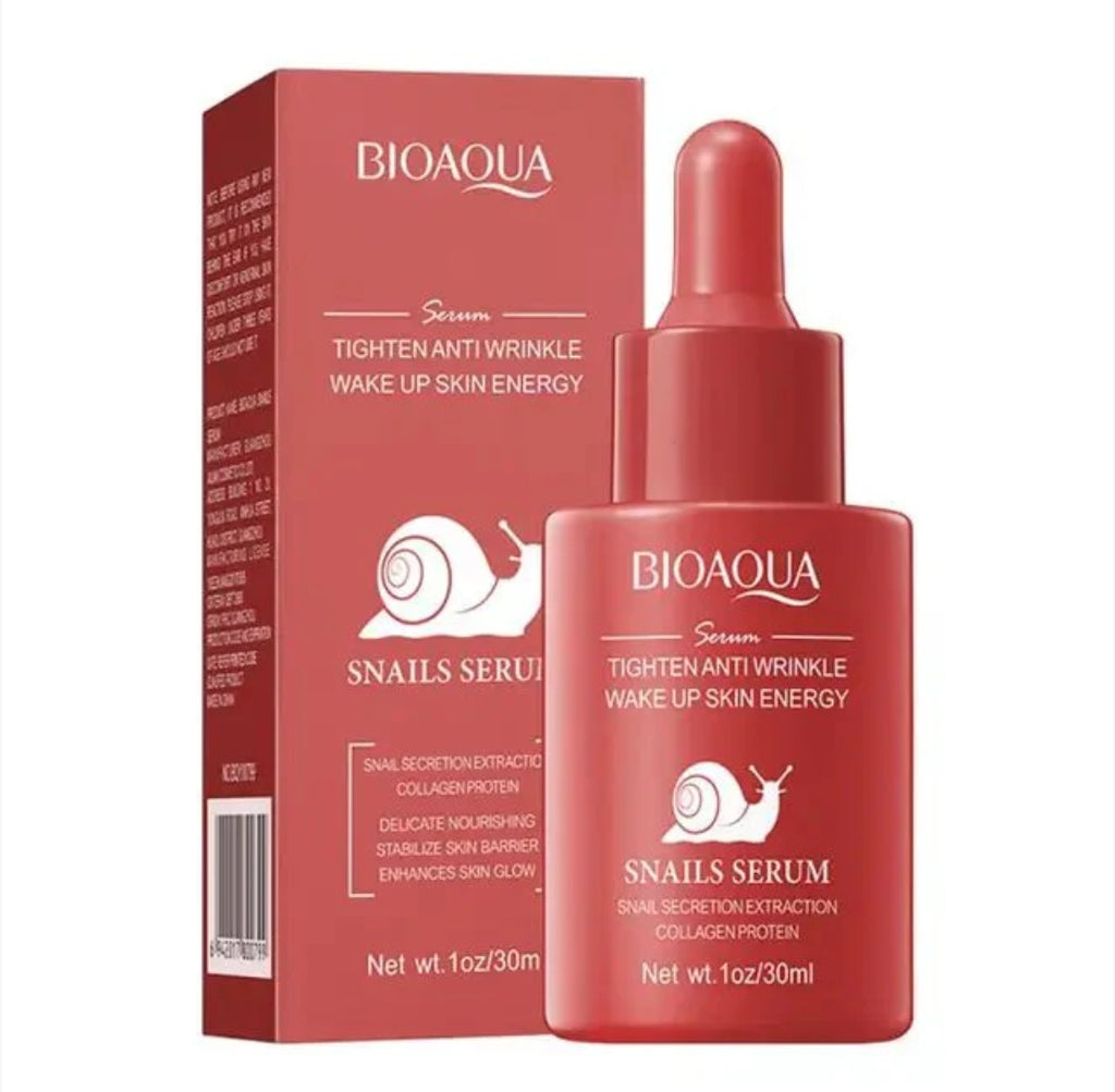 BioAqua snails serum tighten anti-wrinkle & wake up skin energy