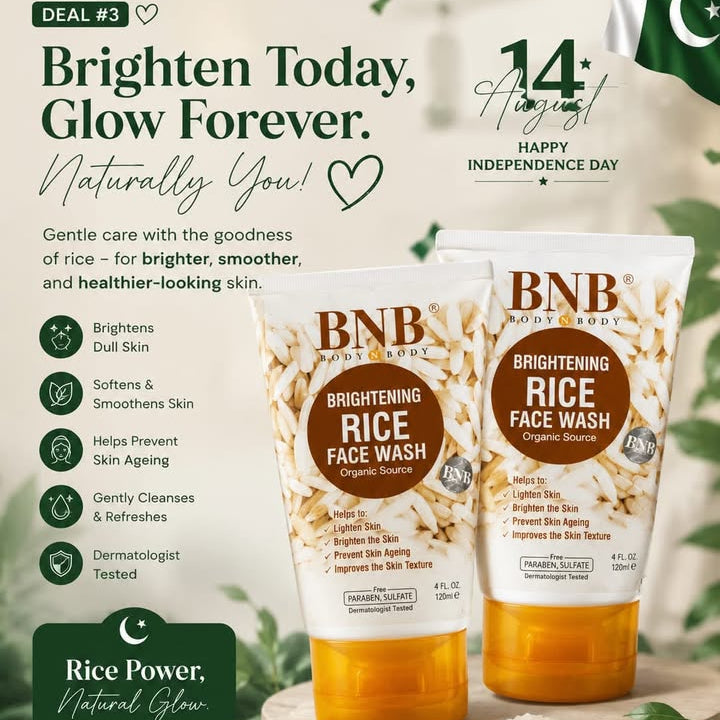 🇵🇰 Deal 03 — BNB Rice Face Wash Duo Bundle