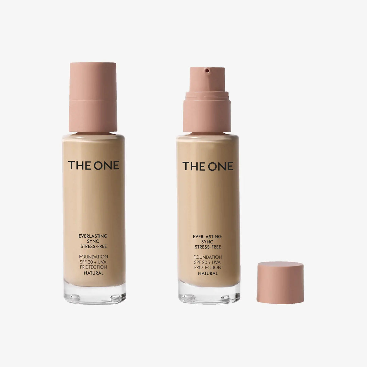 The ONE Everlasting Sync Stress-Free Foundation SPF 20 + UVA protection Natural