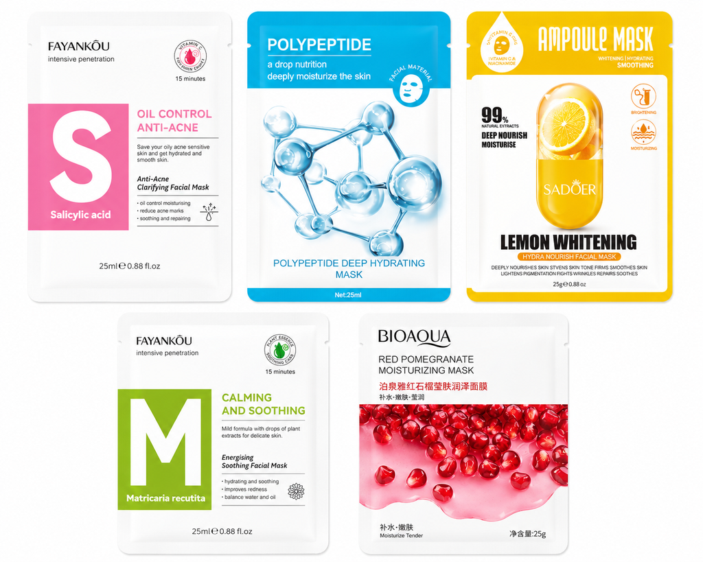 Pack Of 5 Mix Variants Sheet Mask