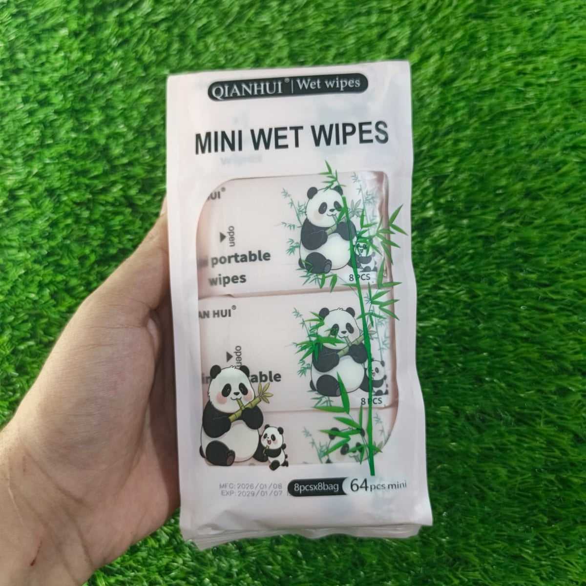 Mini portable disposible baby wipes