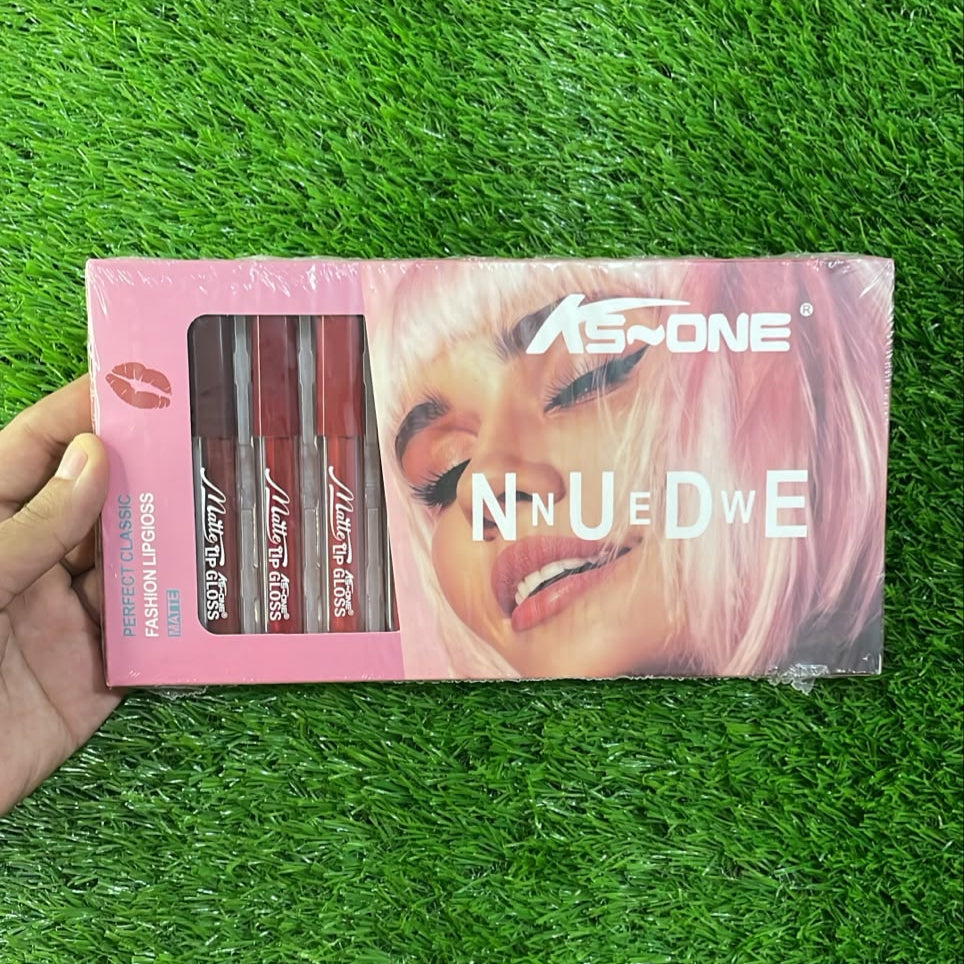 Romantic May Nude Matte lip gloss set of 12 nourshing shades