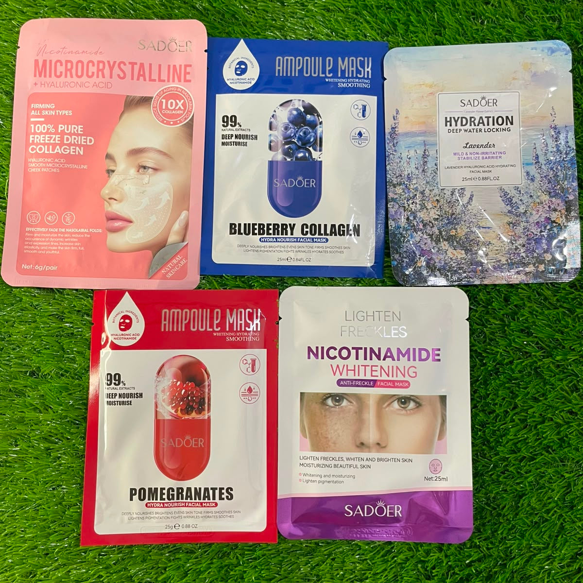Pack Of 5 sadoer Sheet Mask
