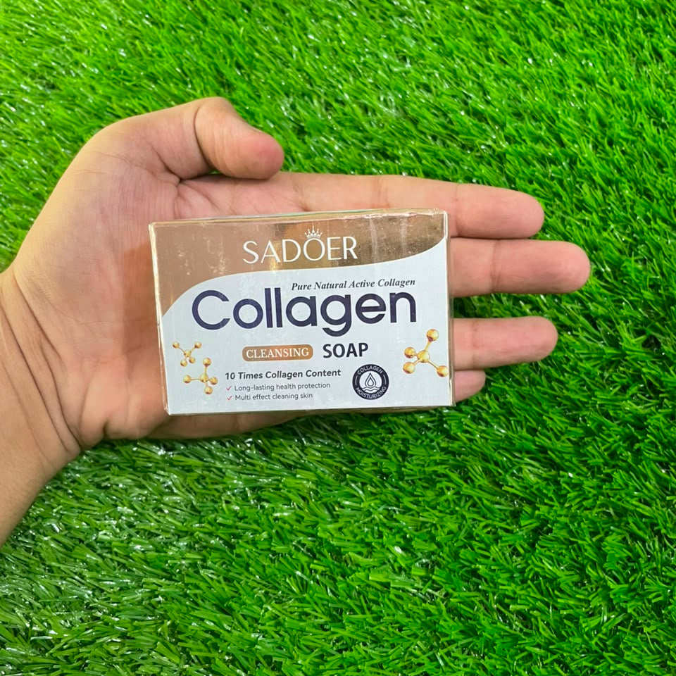 Sadoer collagen cleansing soap & skin brightening