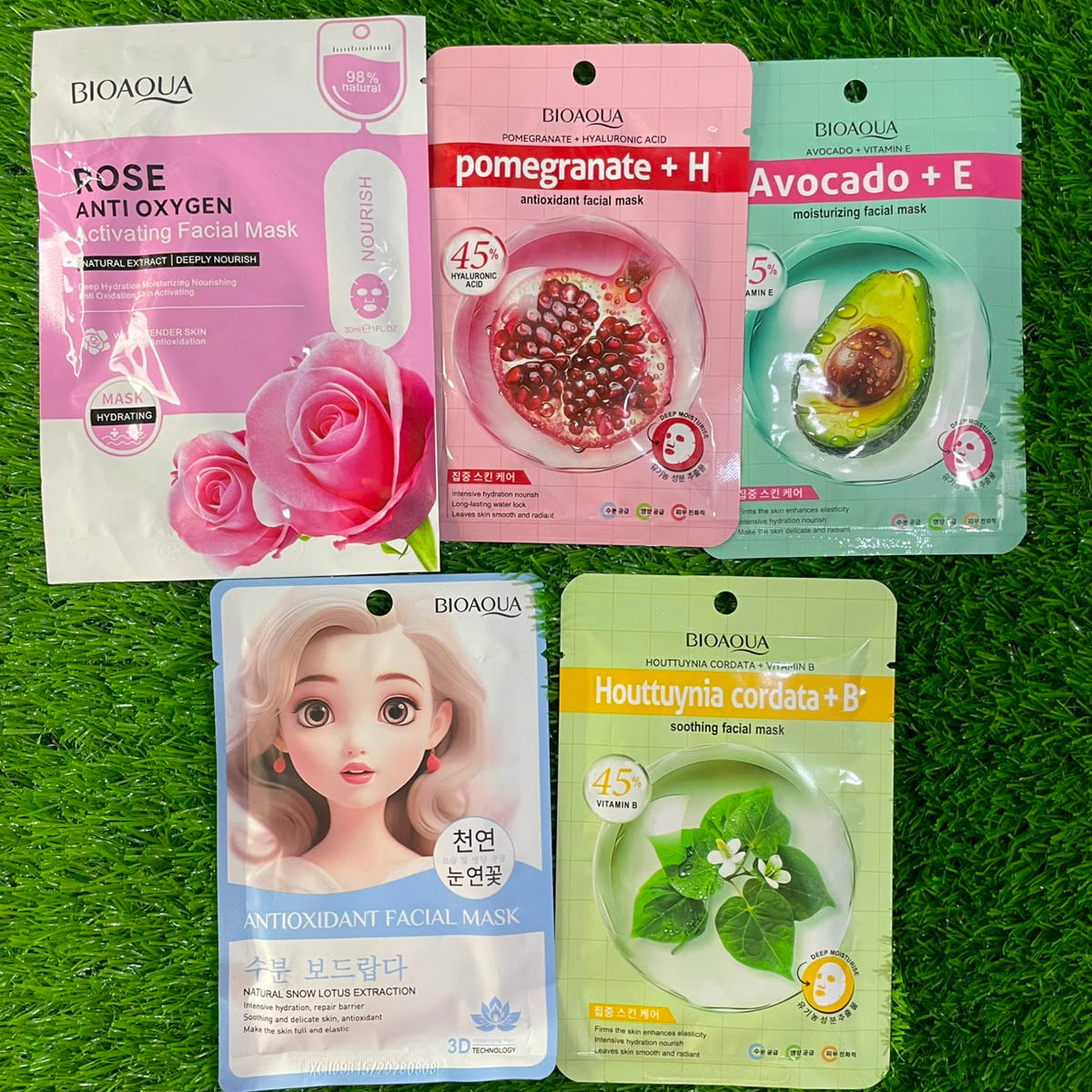 Pack Of 5 BioAqua Sheet Mask