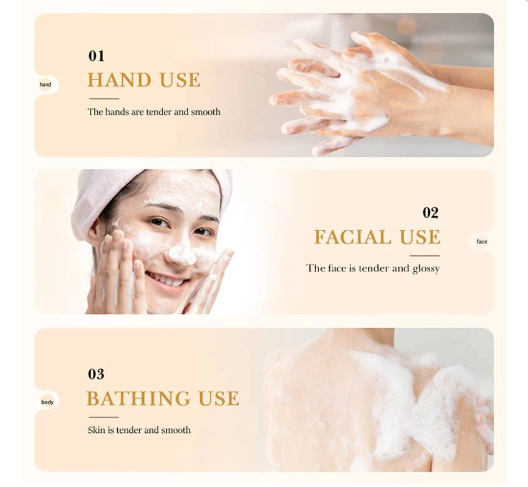BioAqua rice raw pulp essence soap 100g