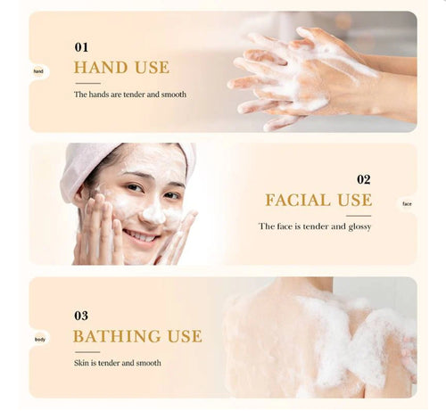 BioAqua rice raw pulp essence soap 100g