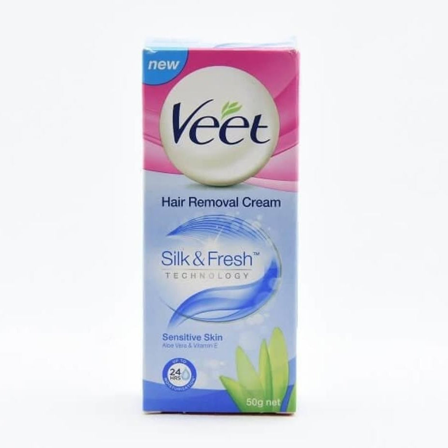 Veet Silk & Fresh hair removal cream - sensitive skin (Aloe Vera & Vitamin E) 50g