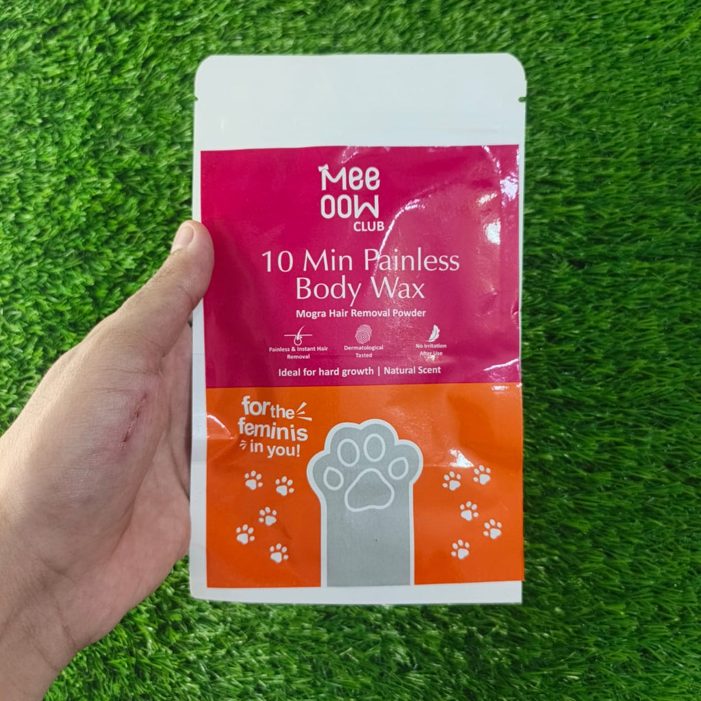 Meow hair removal wax for body, arms and legs
