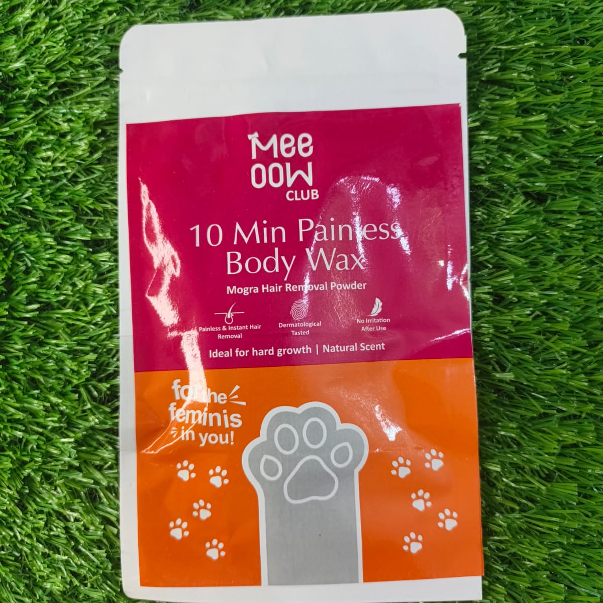 Meow hair removal wax for body, arms and legs